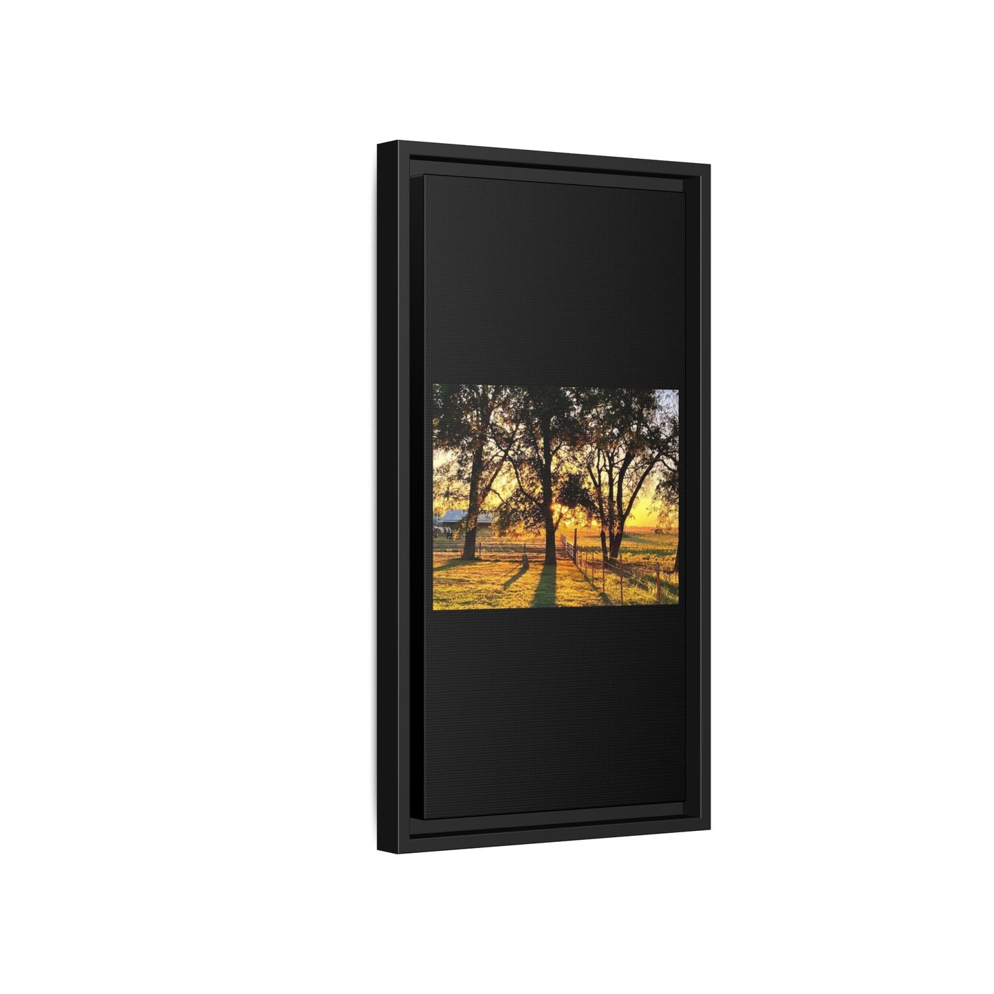 Framed Sunflower Canvas Print — Bright Floral Wall Art