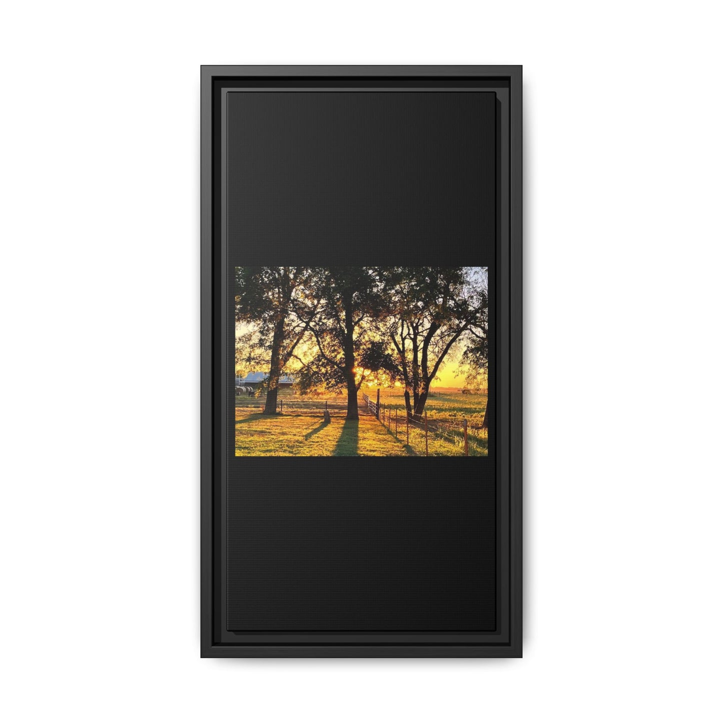 Framed Sunflower Canvas Print — Bright Floral Wall Art